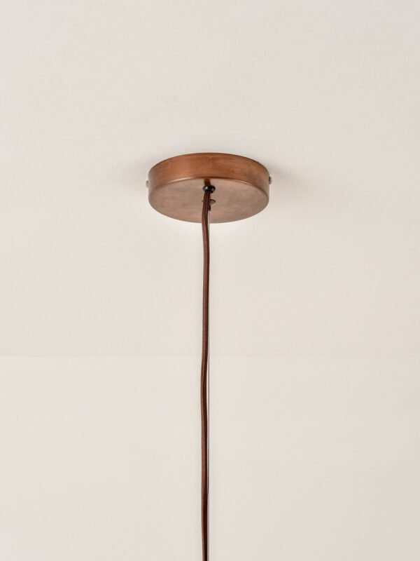 Bardi - 1 light oversized scalloped rattan pendant - Image 5
