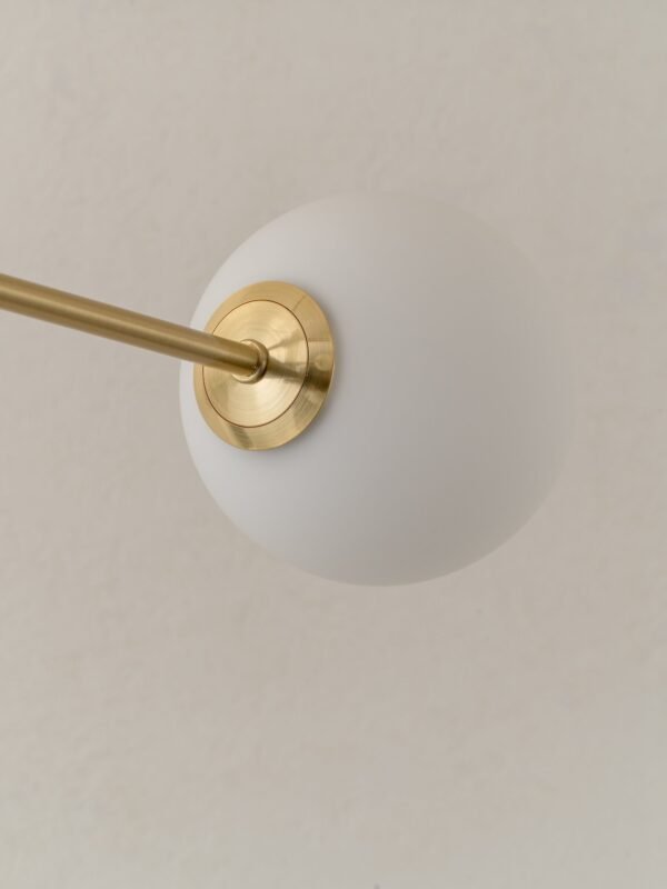 Chelso - 6 light brass and opal pendant - Image 6