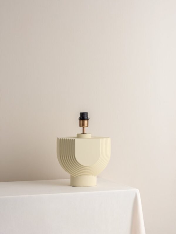 Editions concrete lamp with + chrome shade - Image 3