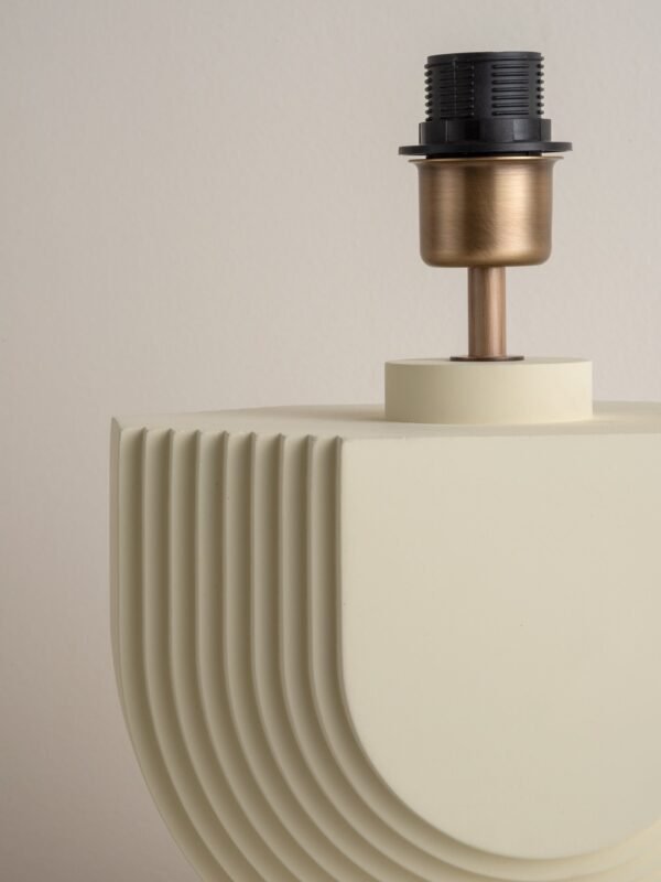 Editions concrete lamp with + chrome shade - Image 5