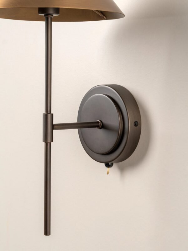 Orta - aged brass and bronze wall light - Image 4
