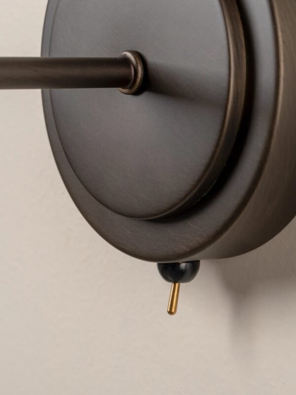 Orta - aged brass and bronze wall light - Image 6