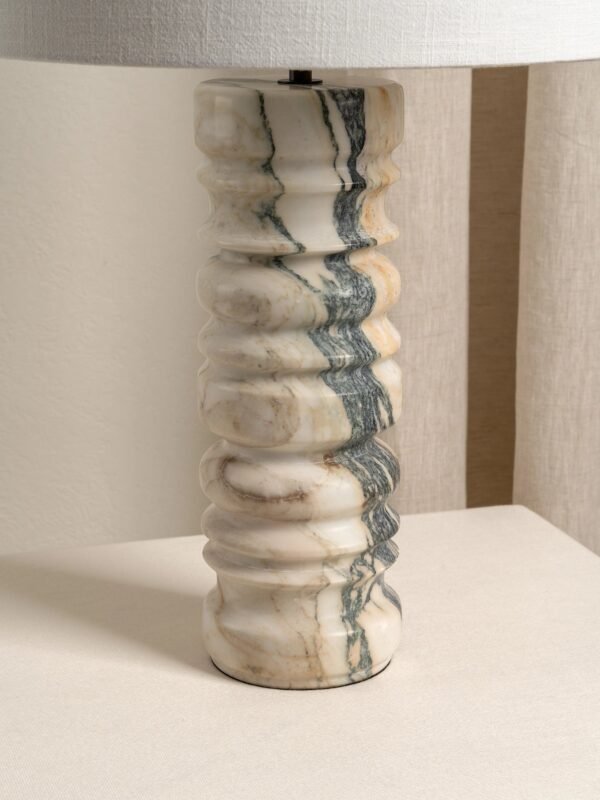 Renee - large Viola Calacatta marble table lamp - Image 4