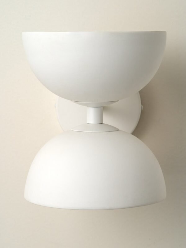 Ruzo - 2 light warm white and porcelain wall light - Image 3