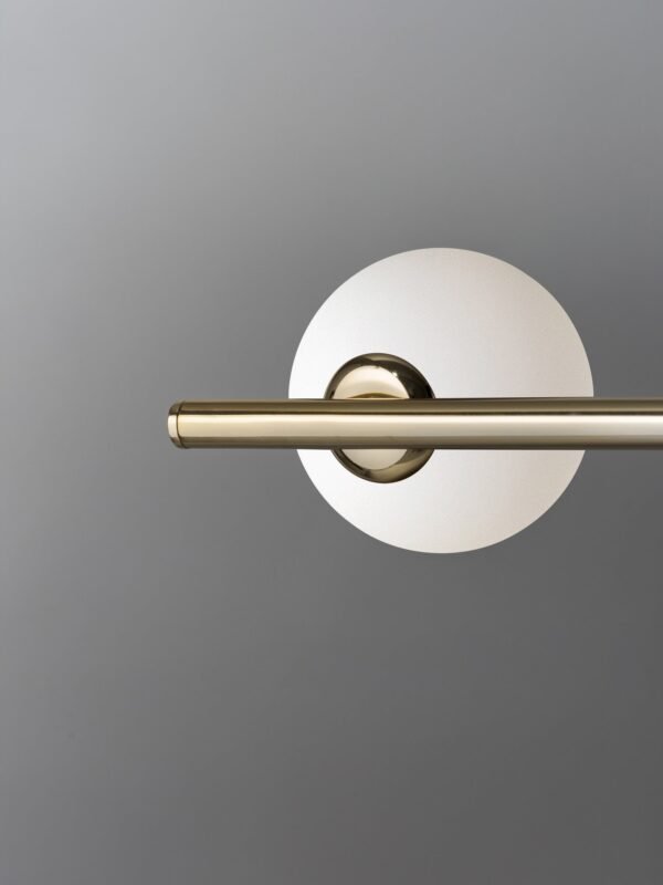 Perch - 4 light brass and opal pendant bar - Image 3